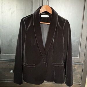 Rickis Velveteen Lined Blazer Black, Medium, Single Button *NWOT*